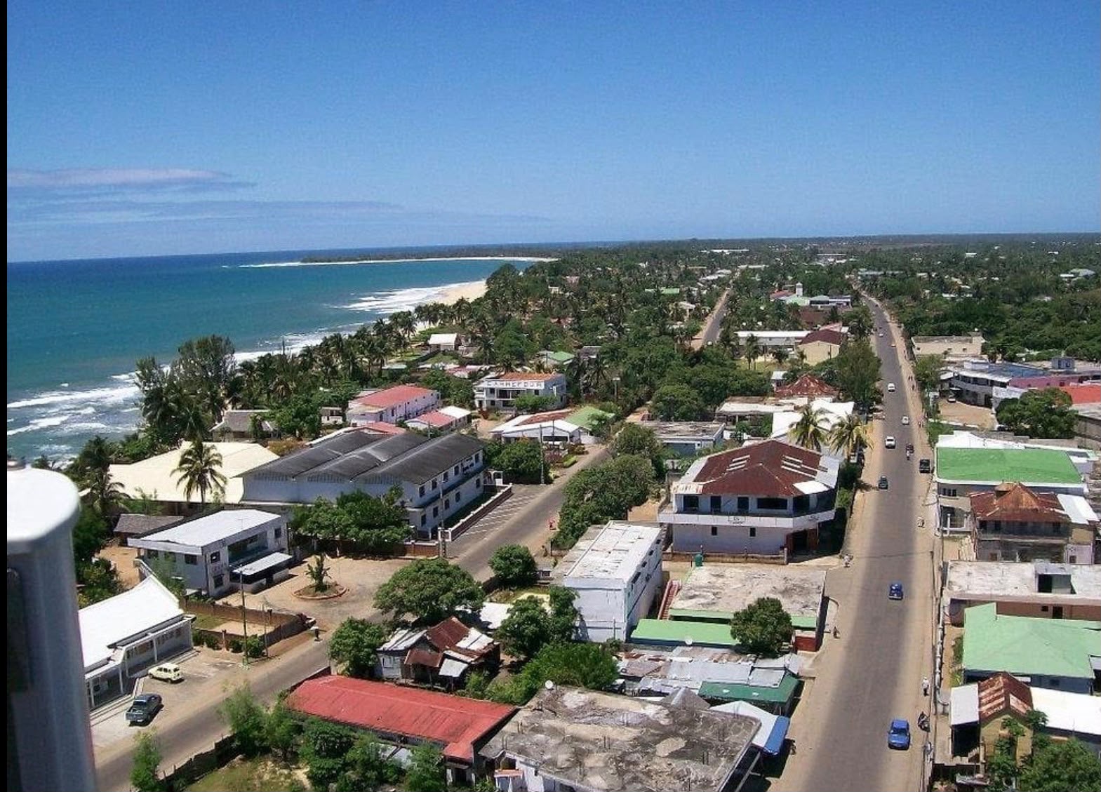 View of Sambava, Madagascar, where Vanilae vanilla originates