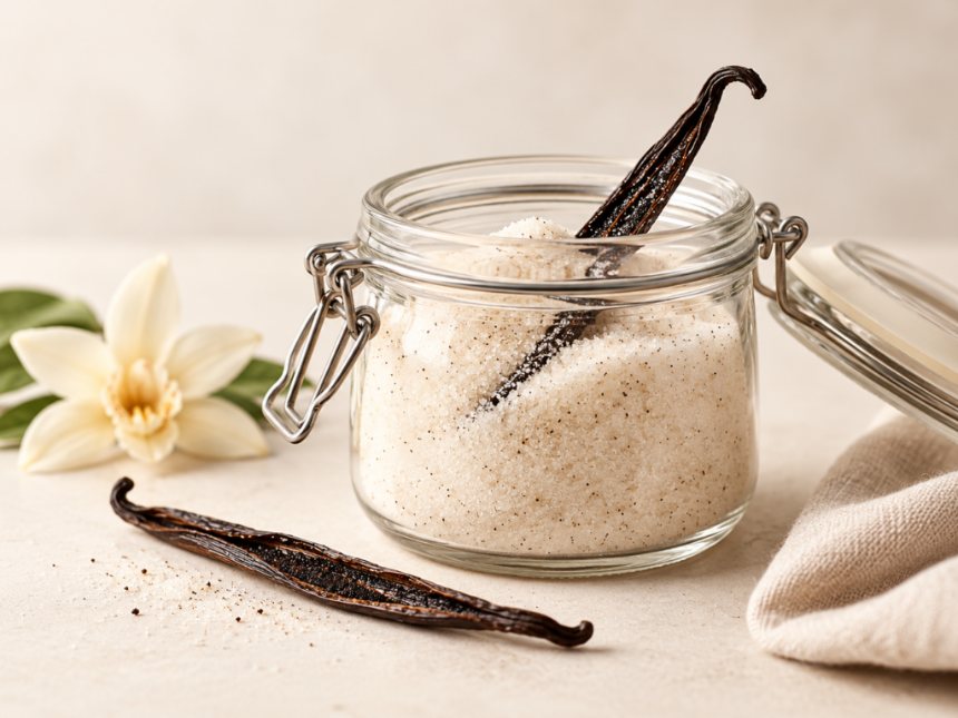 Homemade vanilla sugar